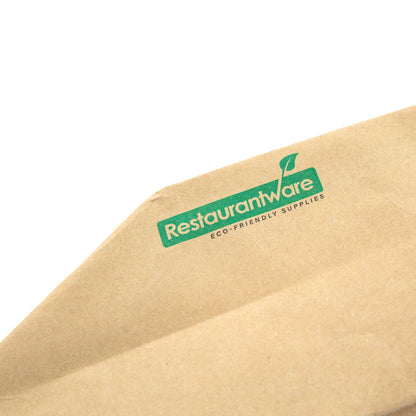Bio Tek 12 oz Kraft Paper Handmade Origami Boat - Greaseproof - 13 1/2" x 4" x 1 1/2" - 100 count box