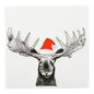 Luxenap White Paper Luncheon Napkin - Holiday Moose - 13" x 13" - 20 count box
