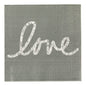 Luxenap Gray Paper Luncheon Napkin - Love, Script - 13" x 13" - 500 count box