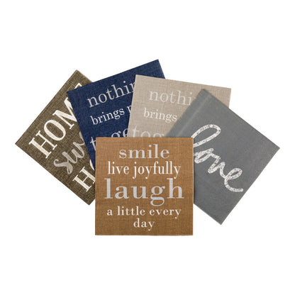 Luxenap Brown Paper Luncheon Napkin - Live Joyfully - 13" x 13" - 500 count box
