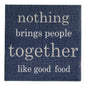 Luxenap Navy Paper Luncheon Napkin - Good Food - 13" x 13" - 20 count box