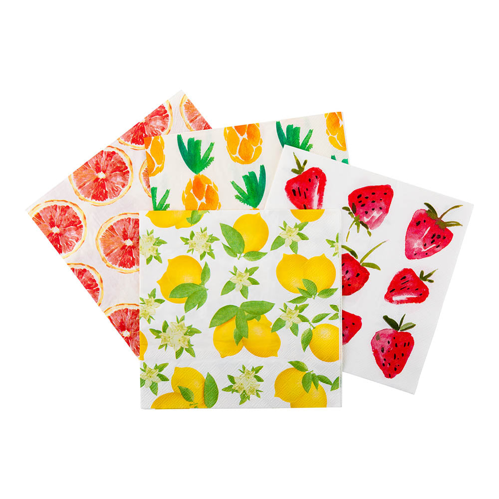 Luxenap White Paper Luncheon Napkin - Lemon - 13" x 13" - 500 count box
