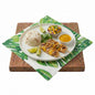 Luxenap White Paper Luncheon Napkin - Tropical Leaves - 13" x 13" - 500 count box