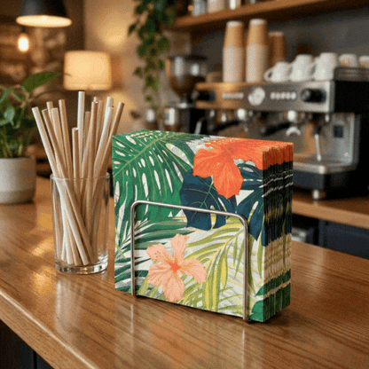 Luxenap Assorted Paper Luncheon Napkin - Hibiscus Flowers - 13" x 13" - 20 count box