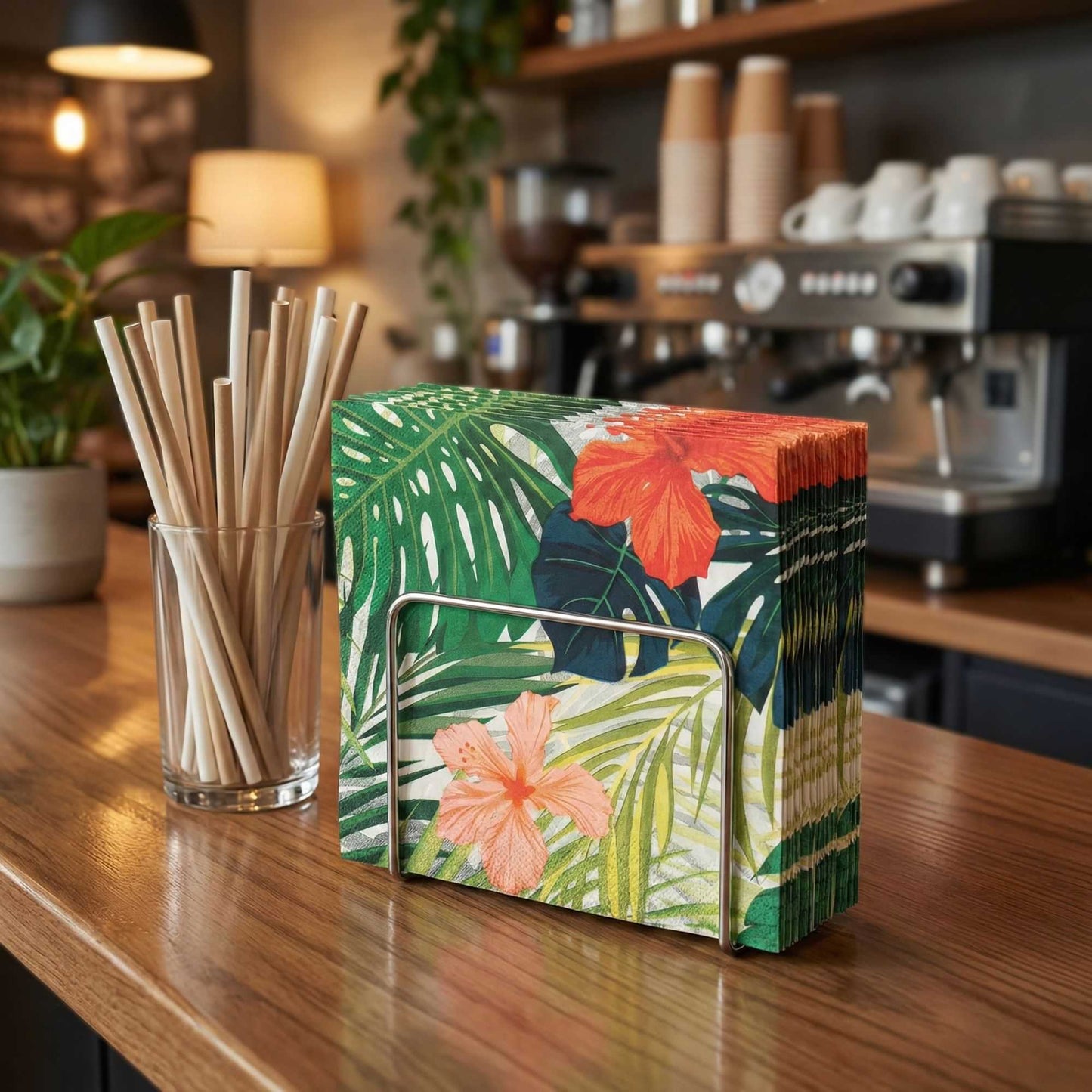 Luxenap Assorted Paper Luncheon Napkin - Hibiscus Flowers - 13" x 13" - 500 count box