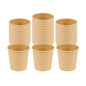 Restpresso 4 oz Natural Paper Unbleached Coffee Cup - Single Wall - 2 1/2" x 2 1/2" x 2 1/2" - 50 count box