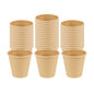 Restpresso 8 oz Natural Paper Unbleached Coffee Cup - Single Wall - 3 1/2" x 3 1/2" x 3 1/4" - 1000 count box