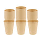 Restpresso 12 oz Natural Paper Unbleached Coffee Cup - Single Wall - 3 1/2" x 3 1/2" x 4 1/4" - 50 count box