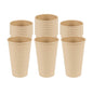 Restpresso 16 oz Natural Paper Unbleached Coffee Cup - Single Wall - 3 1/2" x 3 1/2" x 5 1/2" - 1000 count box