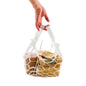 Bag Tek White Large Net Take Out Bag - 13 1/2" x 12 1/2" - 100 count box