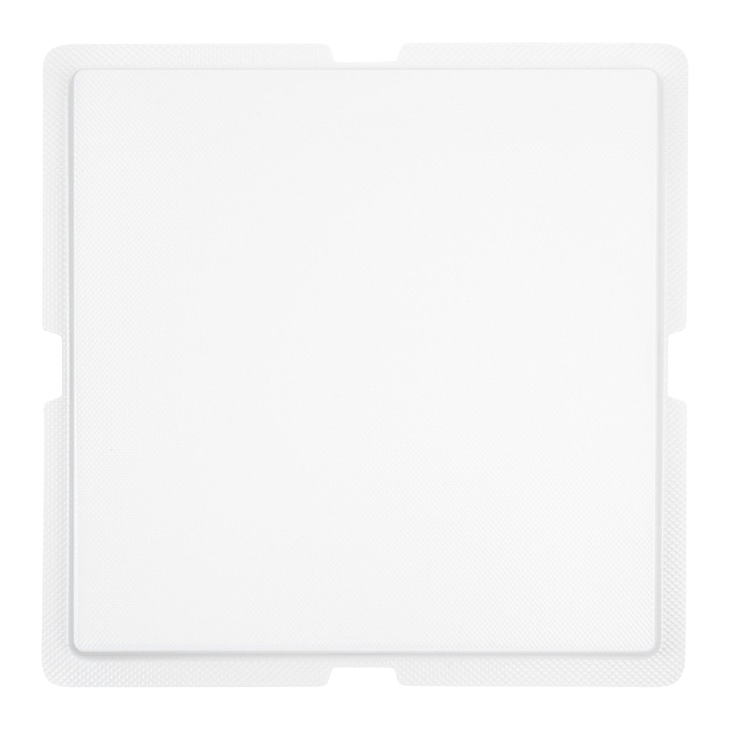 Sweet Vision Square Clear Plastic Cake Box - Black Lid and White Base, Black Ribbon - 8 1/2" x 8 1/2" x 6 3/4" - 10 count box