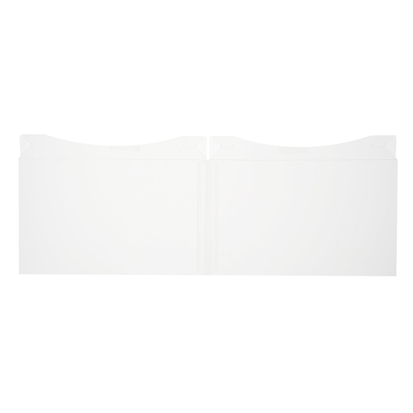 Sweet Vision Square Clear Plastic Cake Box - White Lid and White Base, Gray Ribbon - 10" x 10" x 8 1/4" - 10 count box