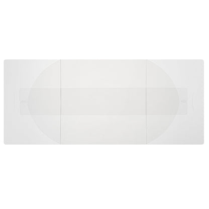 Sweet Vision Square Clear Plastic Cake Box - Black Base, Black Ribbon - 10" x 10" x 6 3/4" - 10 count box