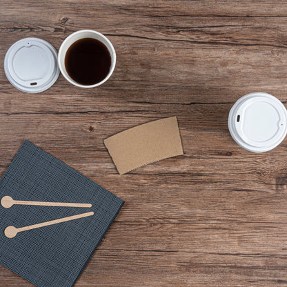 Restpresso Kraft Paper Coffee Cup Sleeve - Fits 12 / 16 / 20 oz Cups - 1000 count box