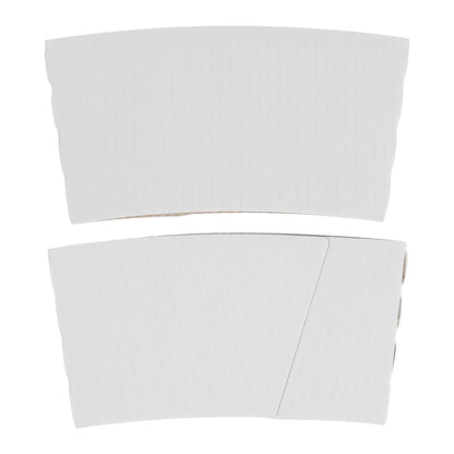 Restpresso White Paper Coffee Cup Sleeve - Fits 12 / 16 / 20 oz Cups - 1000 count box