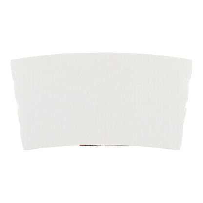 Restpresso White Paper Coffee Cup Sleeve - Fits 12 / 16 / 20 oz Cups - 50 count box