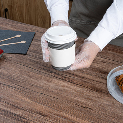Restpresso White Paper Coffee Cup Sleeve - Fits 12 / 16 / 20 oz Cups - 1000 count box