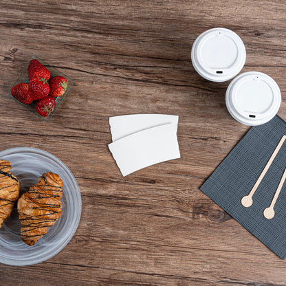 Restpresso White Paper Coffee Cup Sleeve - Fits 12 / 16 / 20 oz Cups - 1000 count box