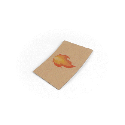 Restpresso Kraft Paper Fire Emoji Coffee Cup Sleeve - Fits 12 / 16 / 20 oz Cups - 1000 count box