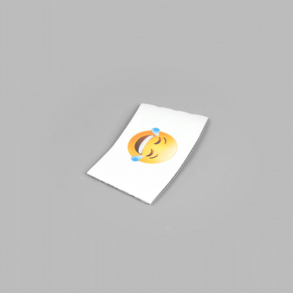 Restpresso White Paper Crying Laughing Emoji Coffee Cup Sleeve - Fits 12 / 16 / 20 oz Cups - 1000 count box