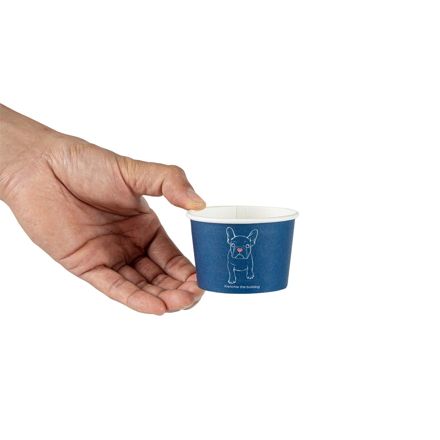 Coppetta 4 oz Round Frenchie Paper To Go Cup - 3" x 3" x 2 1/2" - 50 count box