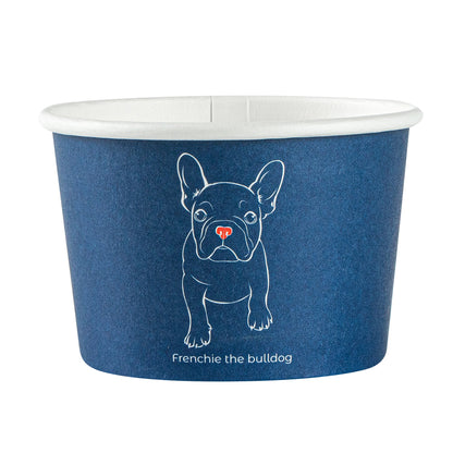 Coppetta 4 oz Round Frenchie Paper To Go Cup - 3" x 3" x 2 1/2" - 50 count box