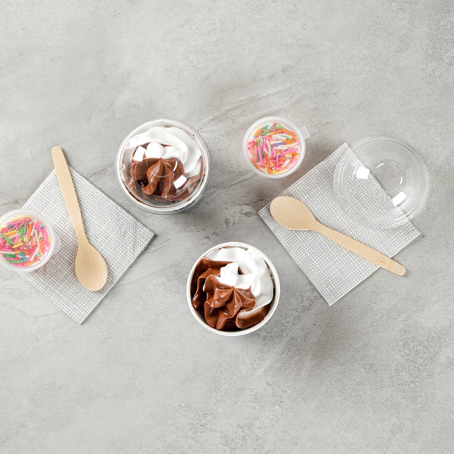 Coppetta 4 oz Round Frenchie Paper To Go Cup - 3" x 3" x 2 1/2" - 50 count box