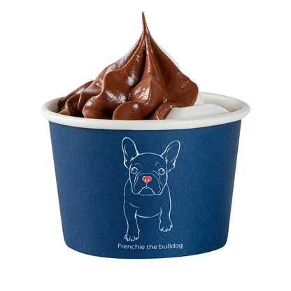 Coppetta 4 oz Round Frenchie Paper To Go Cup - 3" x 3" x 2 1/2" - 200 count box