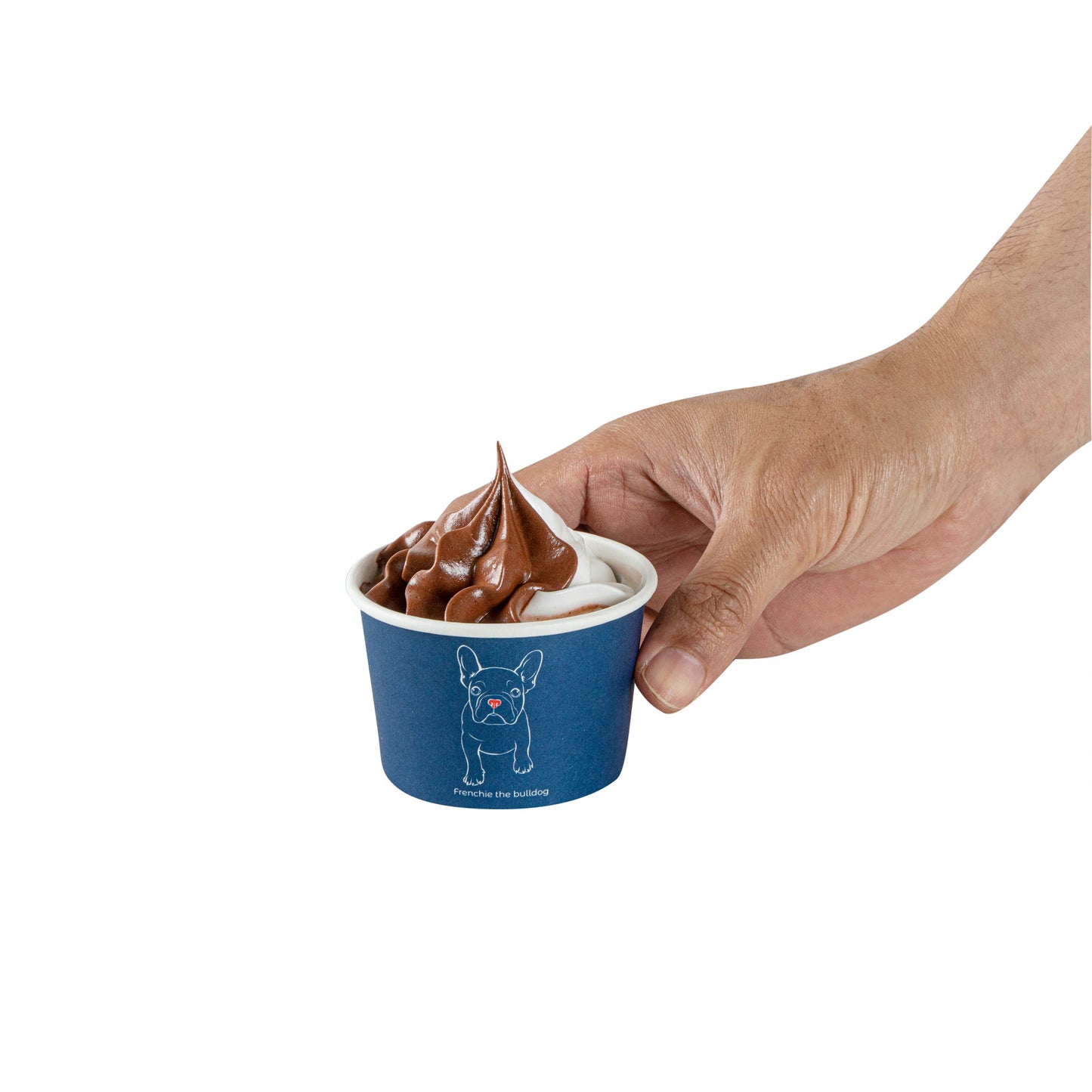 Coppetta 4 oz Round Frenchie Paper To Go Cup - 3" x 3" x 2 1/2" - 200 count box