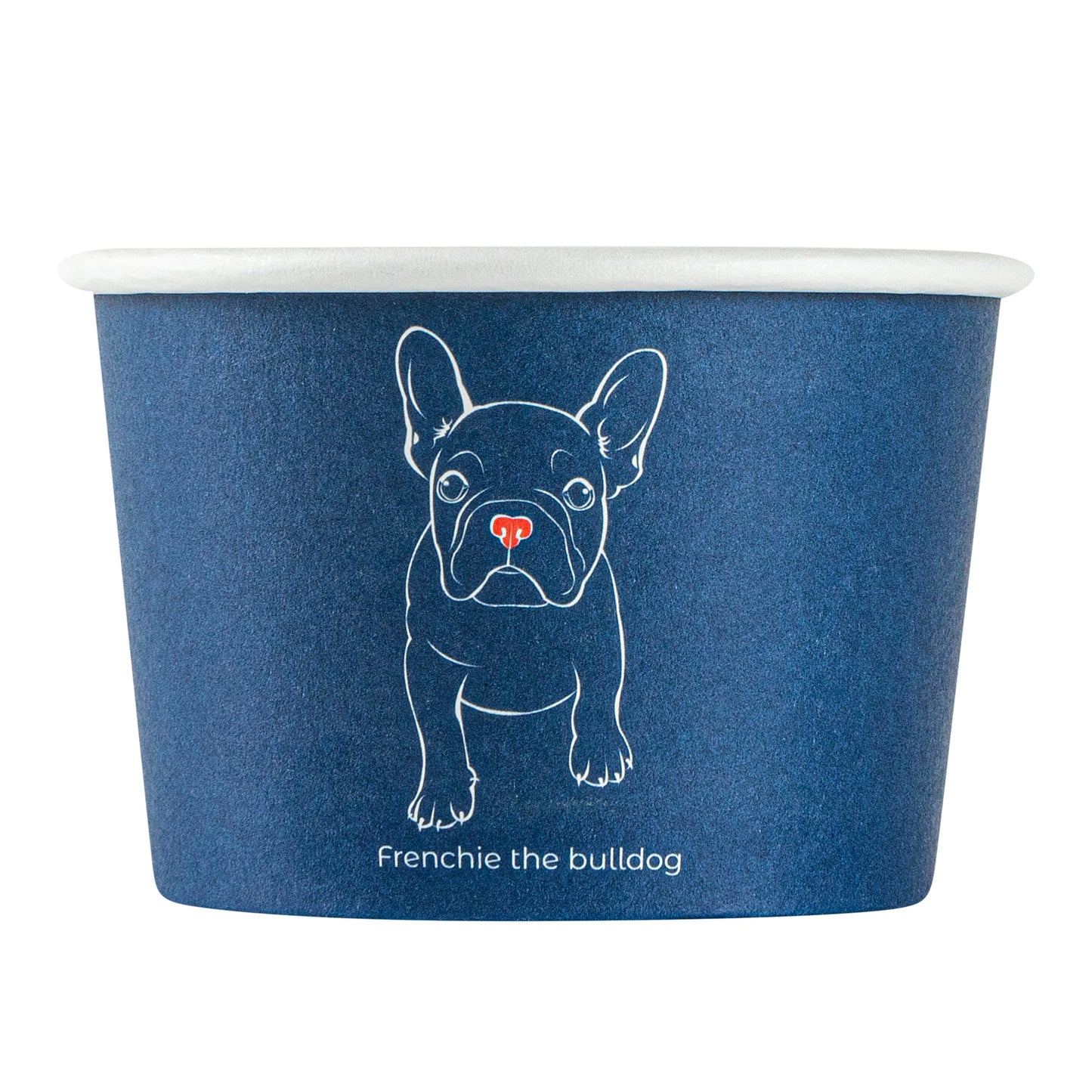 Coppetta 4 oz Round Frenchie Paper To Go Cup - 3" x 3" x 2 1/2" - 200 count box