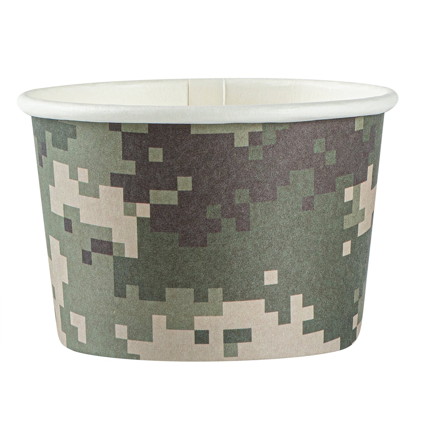 Coppetta 4 oz Round Camouflage Paper To Go Cup - 3" x 3" x 2 1/2" - 50 count box