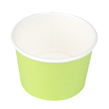 Coppetta 4 oz Round Eco Green Paper To Go Cup - 3" x 3" x 2 1/2" - 50 count box
