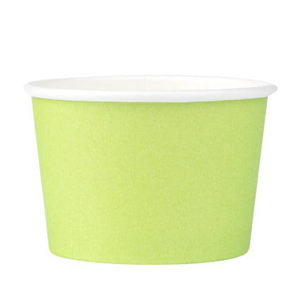 Coppetta 4 oz Round Eco Green Paper To Go Cup - 3" x 3" x 2 1/2" - 200 count box