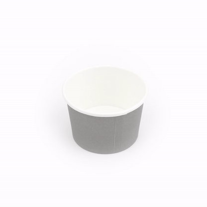 Coppetta 4 oz Round Gray Paper To Go Cup - 3" x 3" x 2 1/2" - 200 count box
