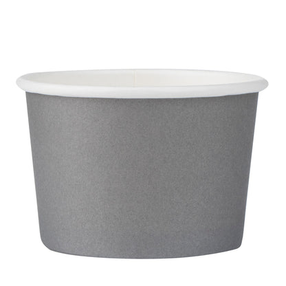 Coppetta 4 oz Round Gray Paper To Go Cup - 3" x 3" x 2 1/2" - 200 count box