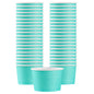 Coppetta 4 oz Round Turquoise Paper To Go Cup - 3" x 3" x 2 1/2" - 200 count box