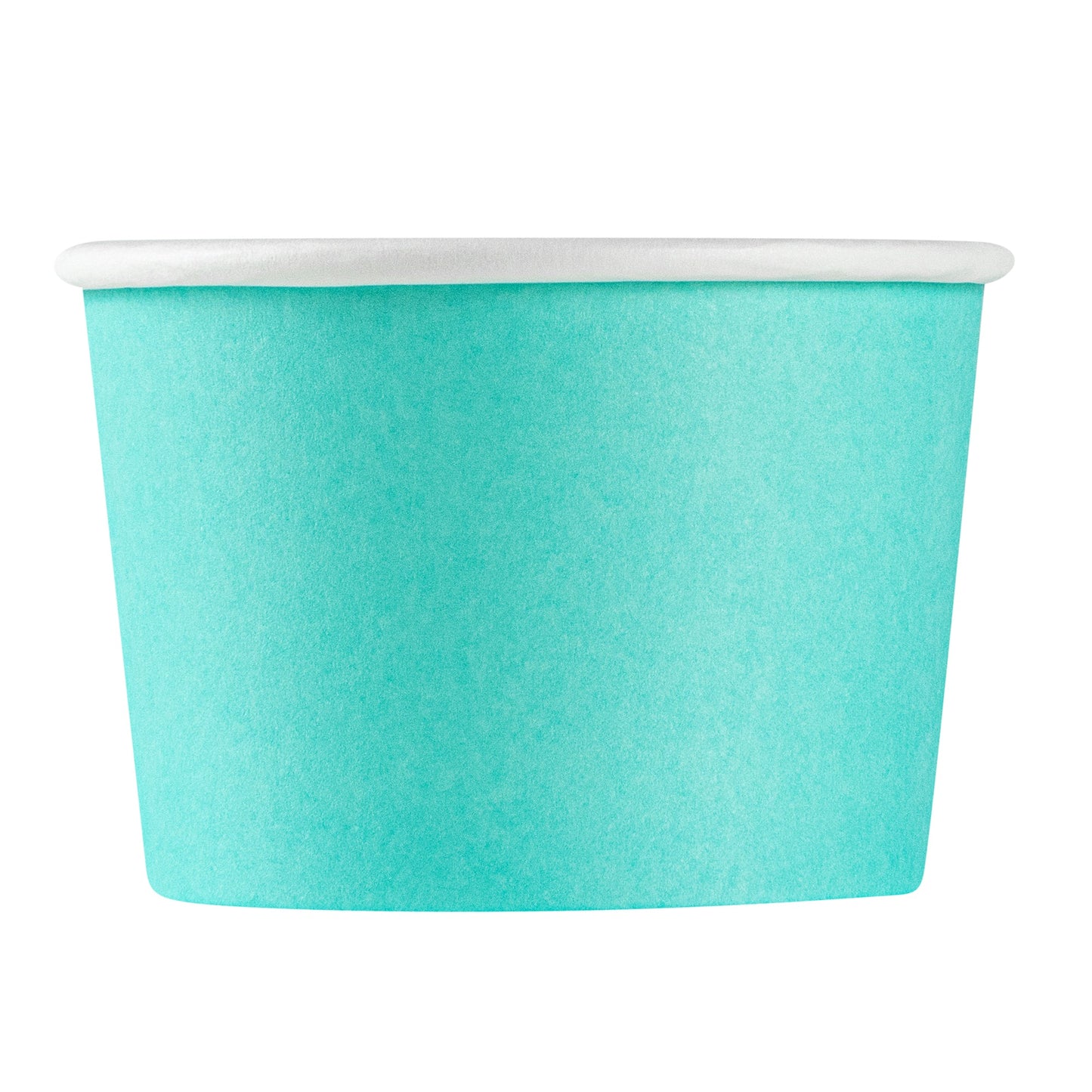 Coppetta 4 oz Round Turquoise Paper To Go Cup - 3" x 3" x 2 1/2" - 50 count box