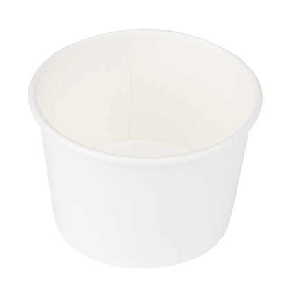 Coppetta 4 oz Round White Paper To Go Cup - 3" x 3" x 2 1/2" - 200 count box