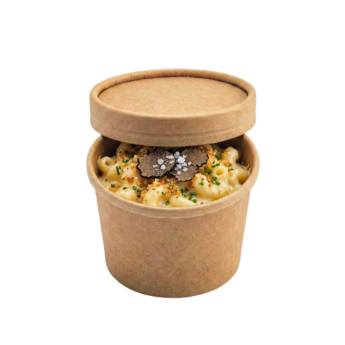 Coppetta Round Kraft Paper To Go Cup Lid - Fits 4 oz - 50 count box