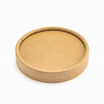 Coppetta Round Kraft Paper To Go Cup Lid - Fits 4 oz - 200 count box