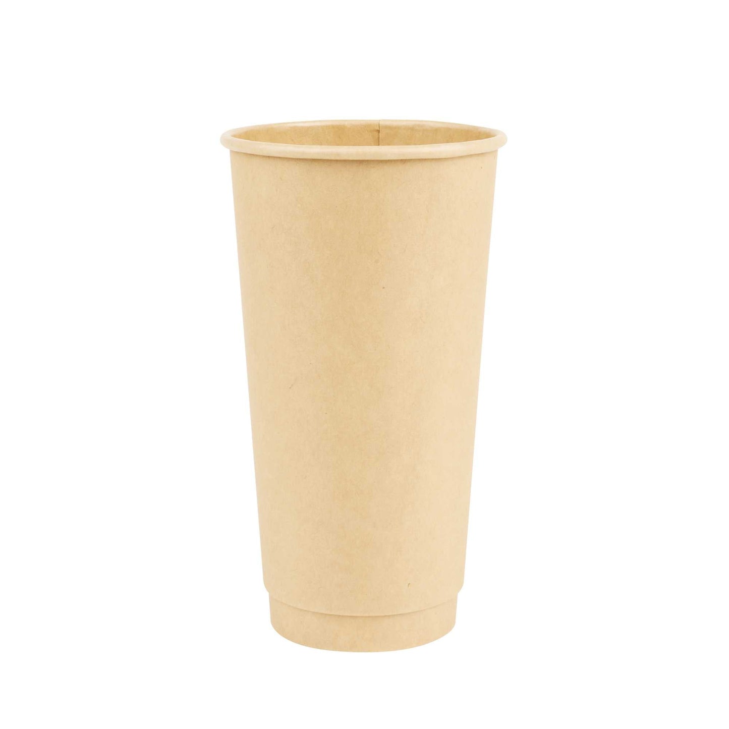 Restpresso 20 oz Kraft Paper Coffee Cup - Double Wall - 3 1/2" x 3 1/2" x 6 1/4" - 250 count box