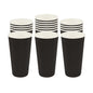 Restpresso 20 oz Black Paper Coffee Cup - Ripple Wall - 3 1/2" x 3 1/2" x 6 1/4" - 10 count box