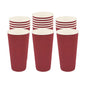 Restpresso 20 oz Crimson Paper Coffee Cup - Ripple Wall - 3 1/2" x 3 1/2" x 6 1/4" - 10 count box