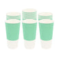 Restpresso 20 oz Light Green Paper Coffee Cup - Ripple Wall - 3 1/2" x 3 1/2" x 6 1/4" - 250 count box