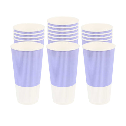 Restpresso 20 oz Light Purple Paper Coffee Cup - Ripple Wall - 3 1/2" x 3 1/2" x 6 1/4" - 250 count box