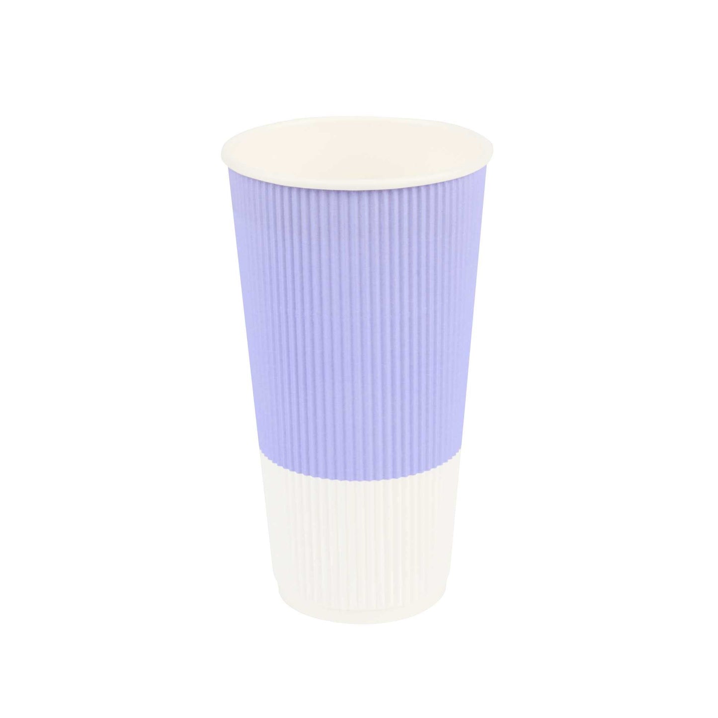 Restpresso 20 oz Light Purple Paper Coffee Cup - Ripple Wall - 3 1/2" x 3 1/2" x 6 1/4" - 250 count box