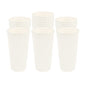 Restpresso 20 oz White Paper Coffee Cup - Ripple Wall - 3 1/2" x 3 1/2" x 6 1/4" - 250 count box