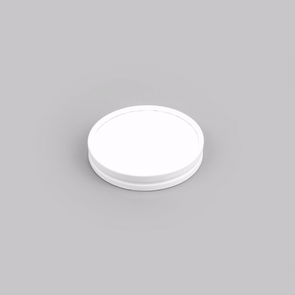 Coppetta Round White Paper To Go Cup Lid - Fits 8 oz - 200 count box