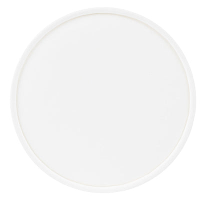 Coppetta Round White Paper To Go Cup Lid - Fits 12 oz - 200 count box