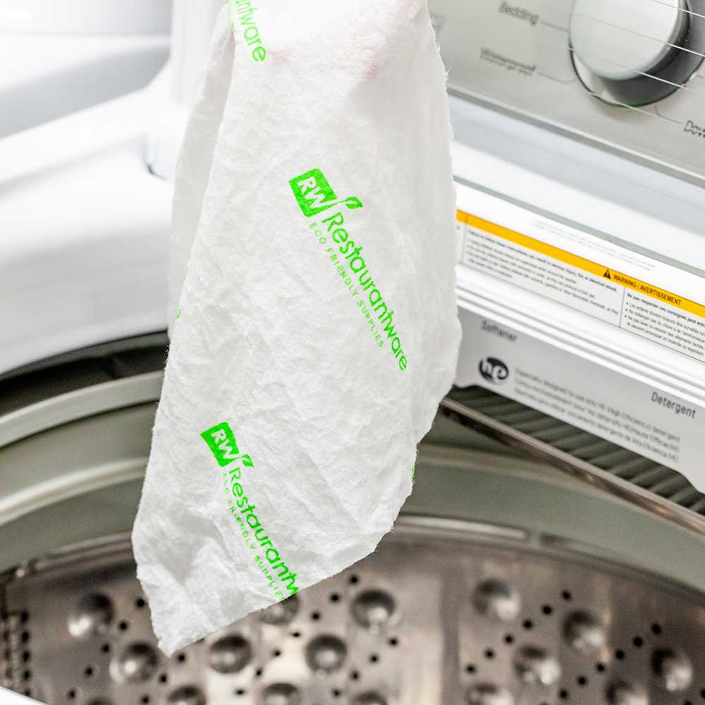 RW Clean White Bamboo Washable Paper Towel Roll - 11" x 11" - 50 Sheets x 1 Roll